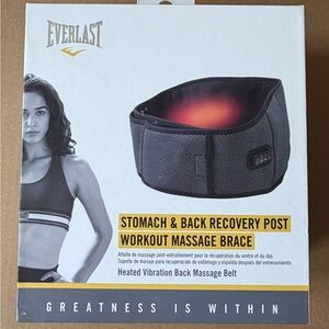 Everlast Black Heated Vibration Massage Belt